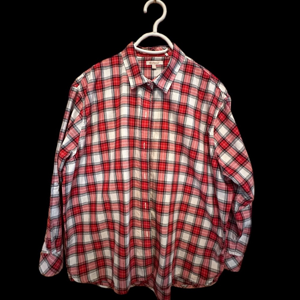 Barbour plaid women’s shirt